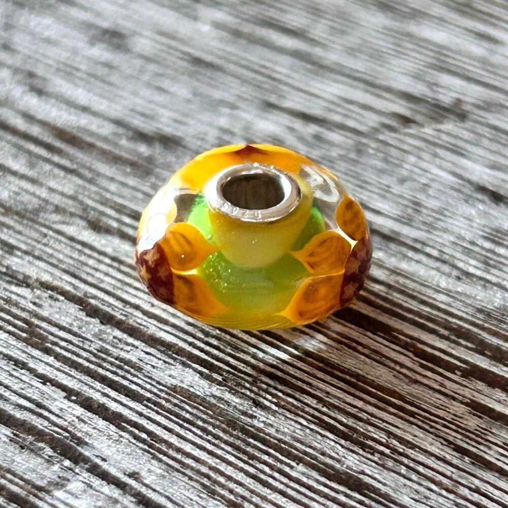 TROLLBEADS Field of Sunflowers, an Italy Exclusive Country Bead, NEW! LAA 925S - Picture 5 of 8